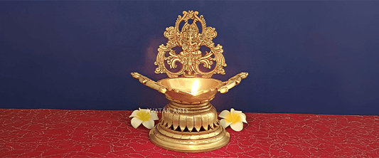 Brass Diyas in Modern Home Decor