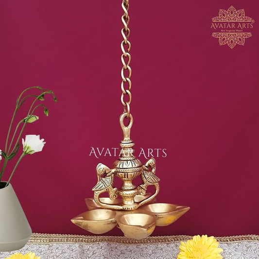 Brass Hanging Lamp / Diya