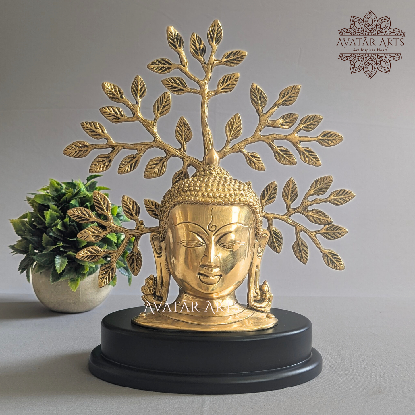 Buddha Face with Tree of Life