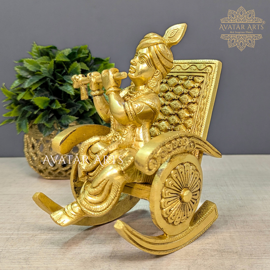 Brass Krishna Rocking Chair