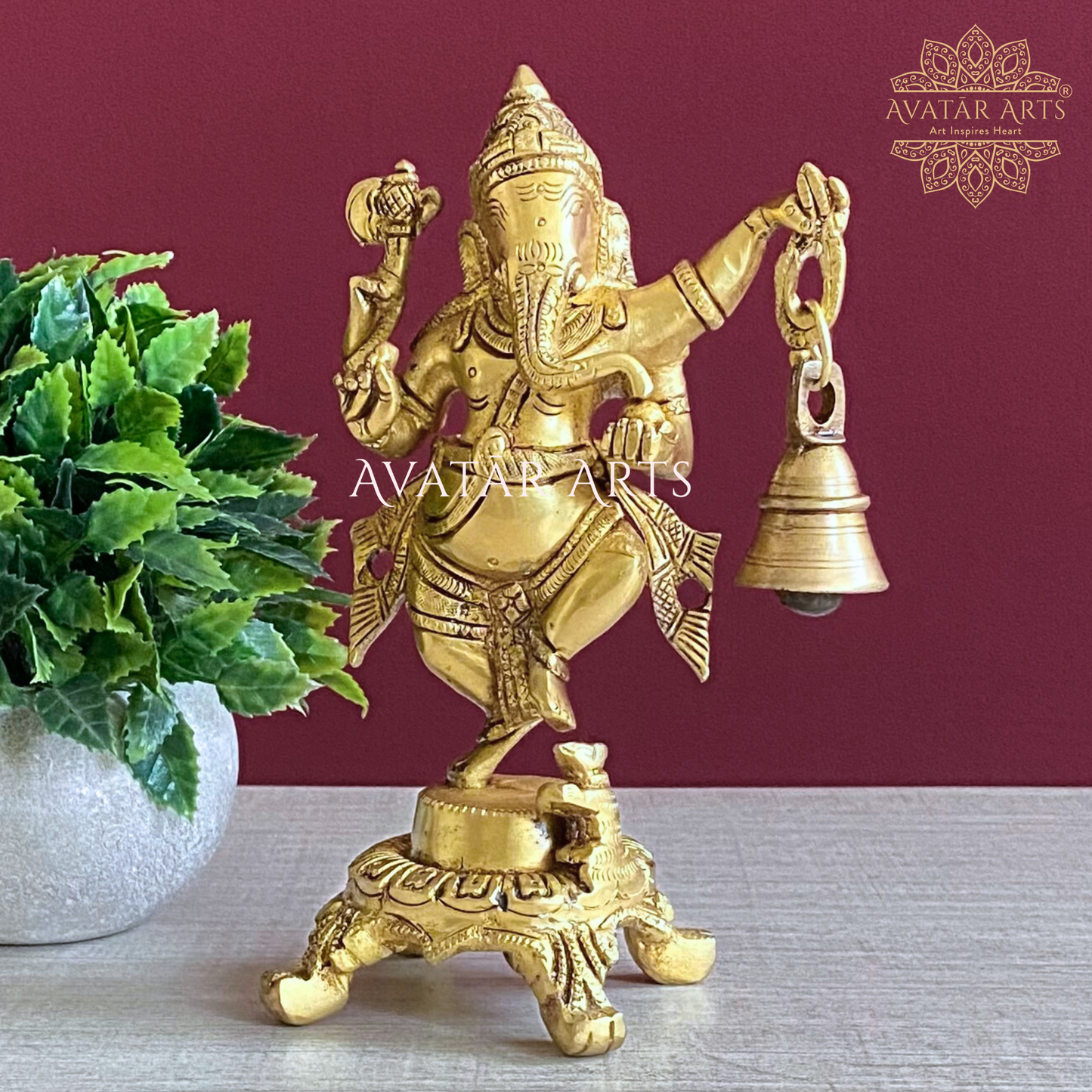 Dancing Ganesha with Bell
