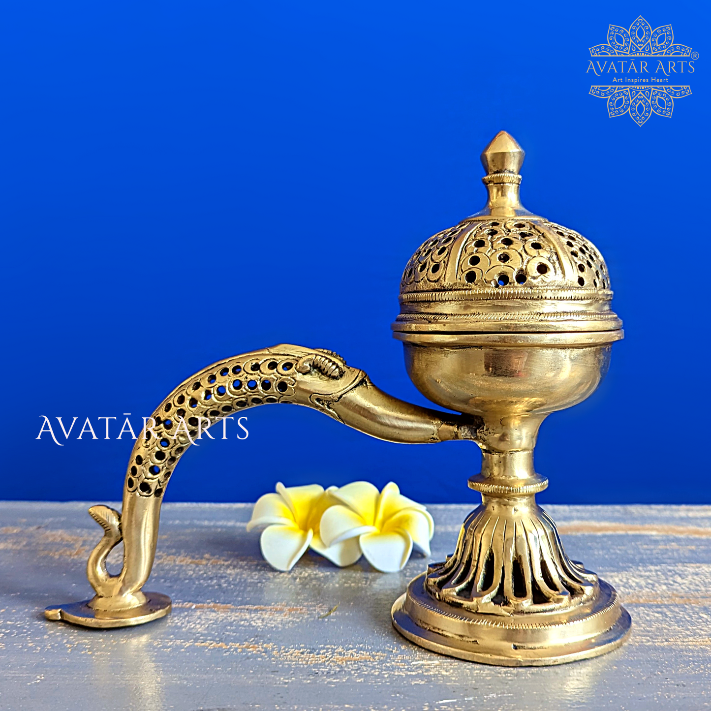 Dhoop Burner with Handle and Lid