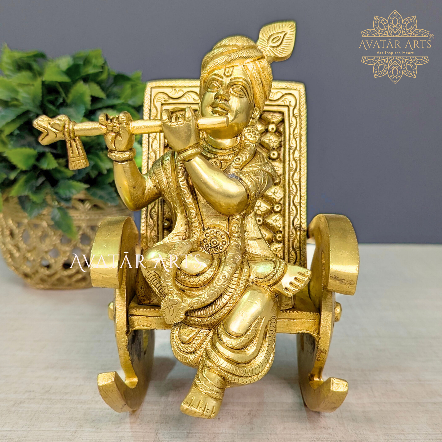 Brass Krishna Rocking Chair