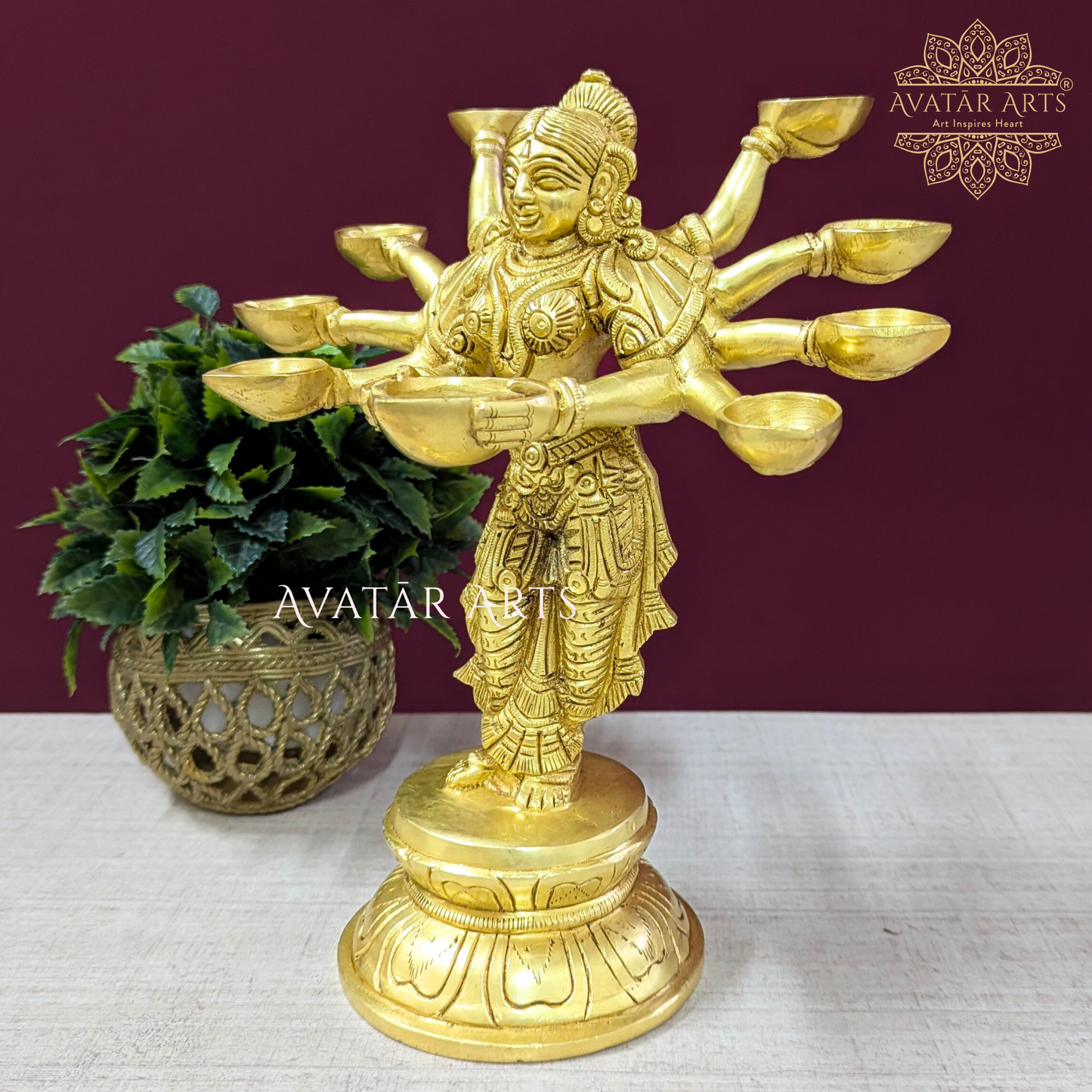 Deeplakshmi with multiple diya