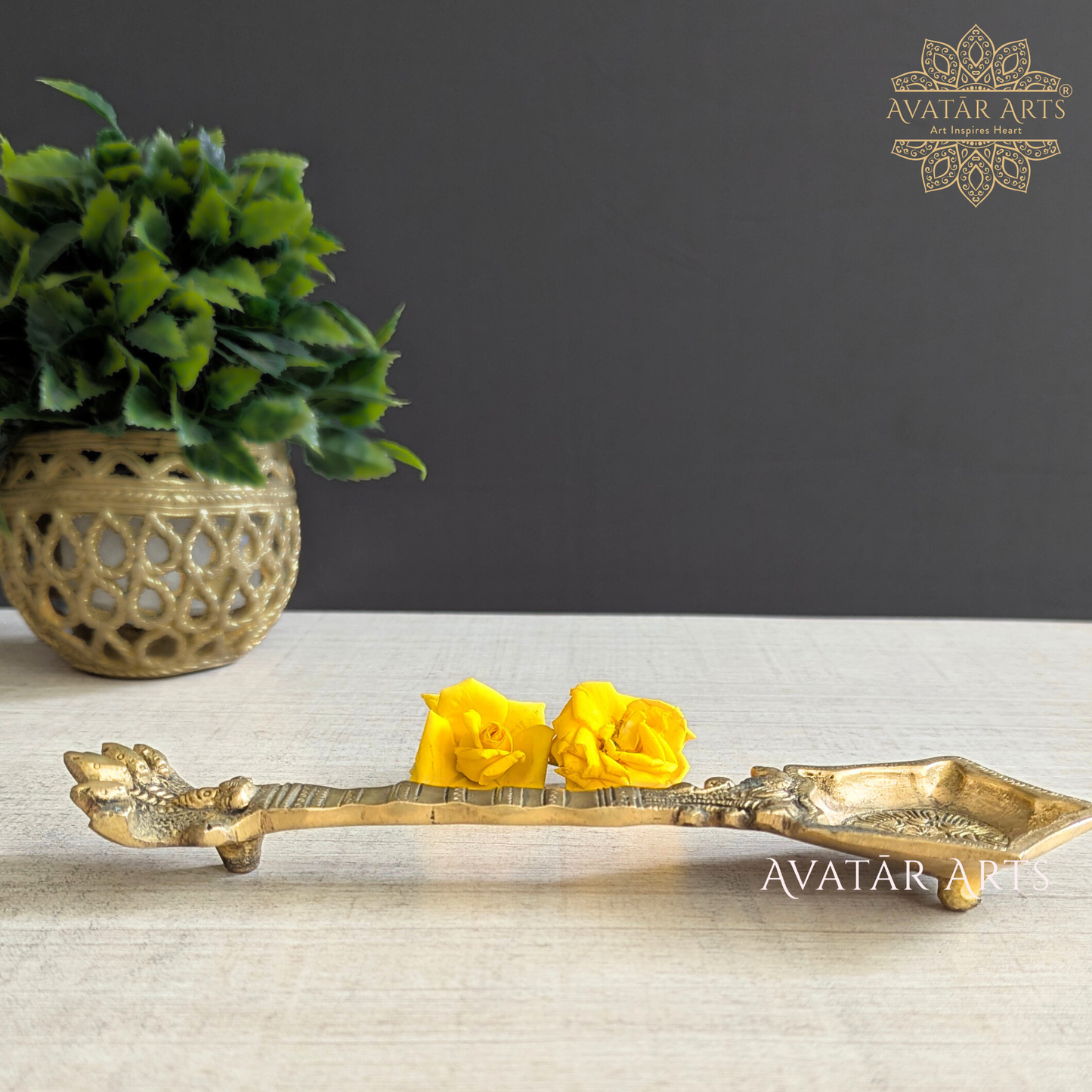 Brass Camphor Spoon