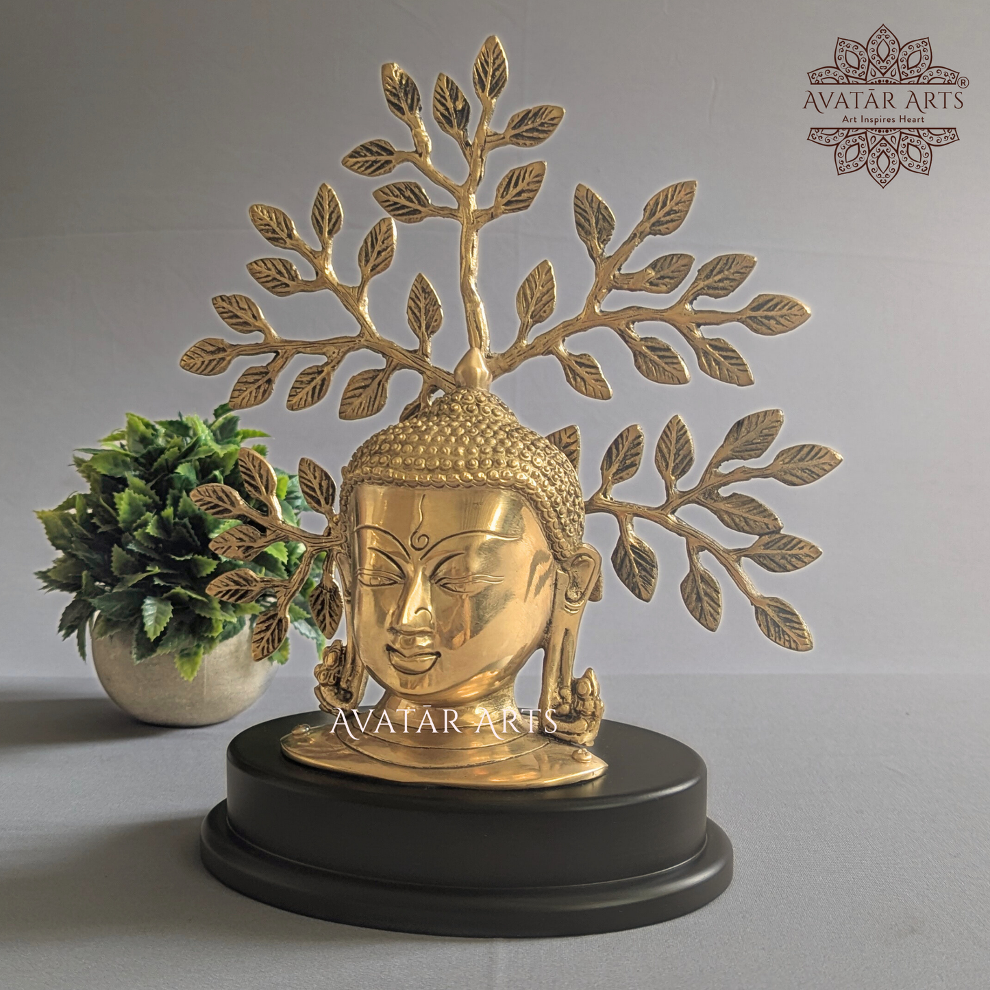 Buddha Face with Tree of Life