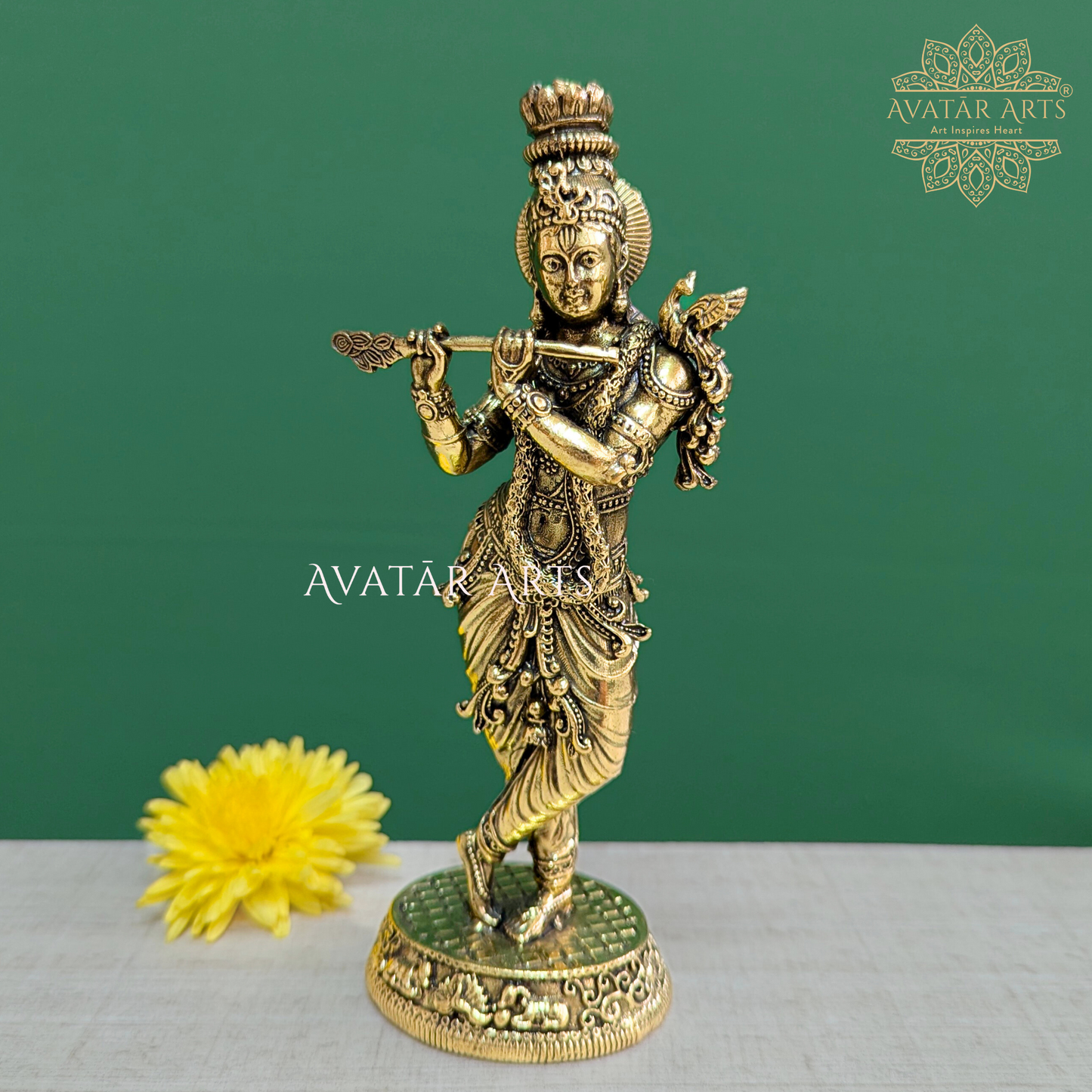 Brass Lord Krishna
