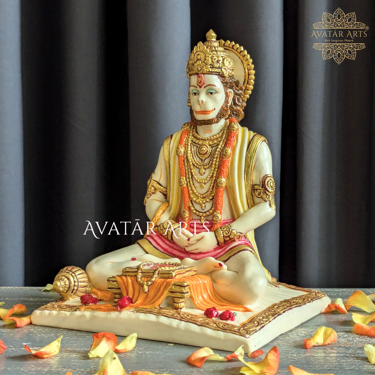 Lord Hanuman Idol in Marble Powder