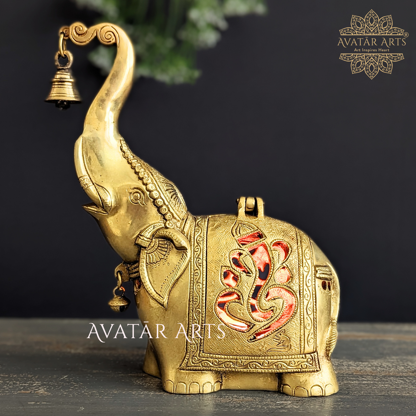 Uptrunk Elephant cum lamp for Home Decor