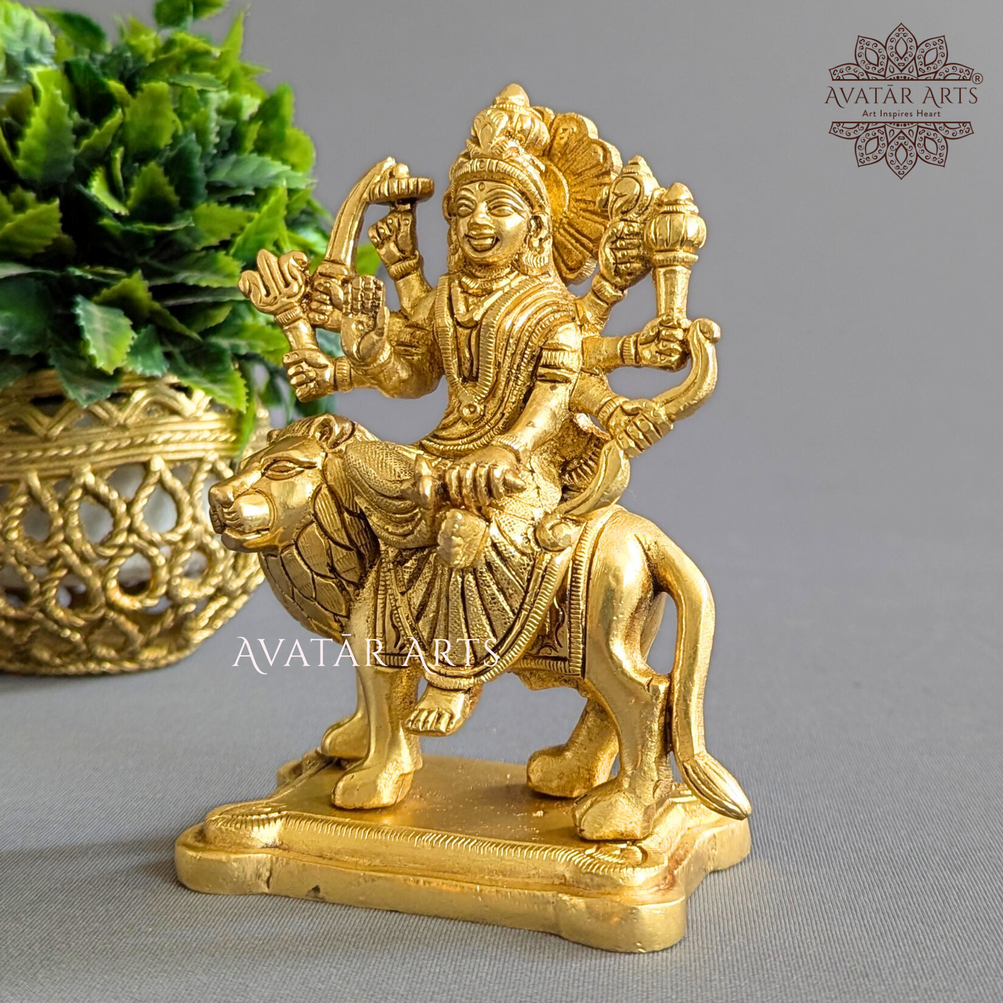 Brass Durga devi