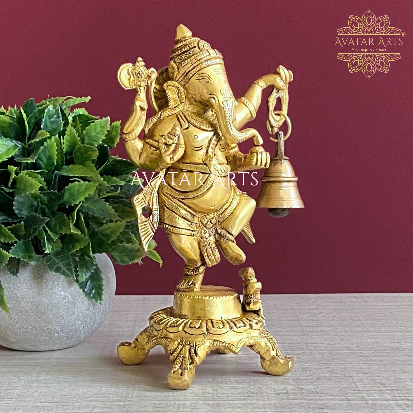 Dancing Ganesha with Bell
