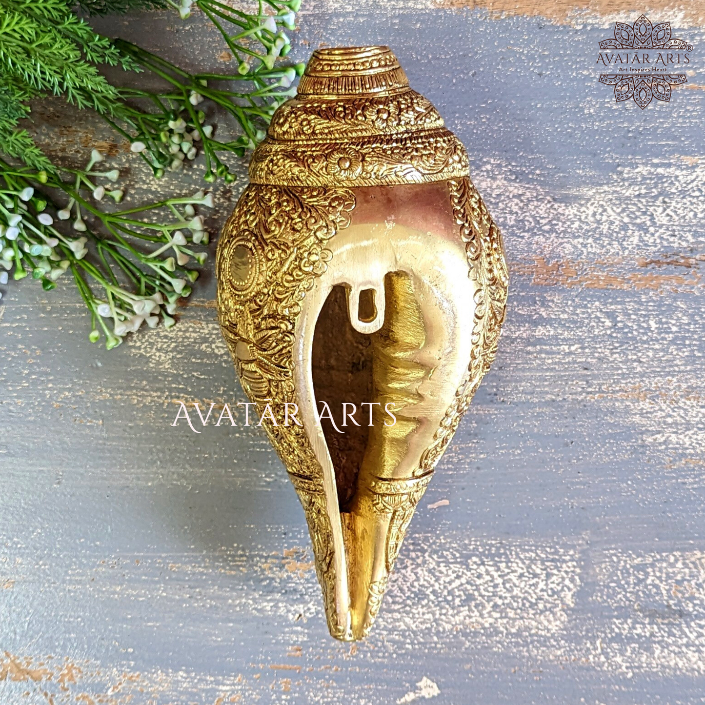 Brass Conch/Vishwaroopdarshan