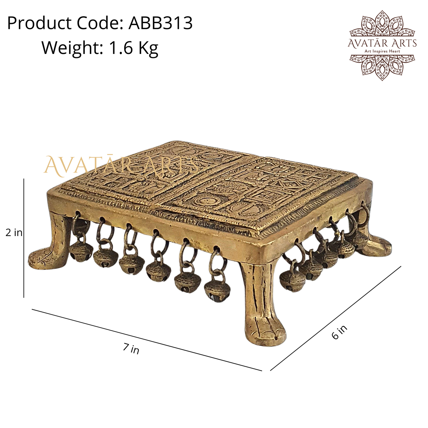 Chowki / Peeta In Brass