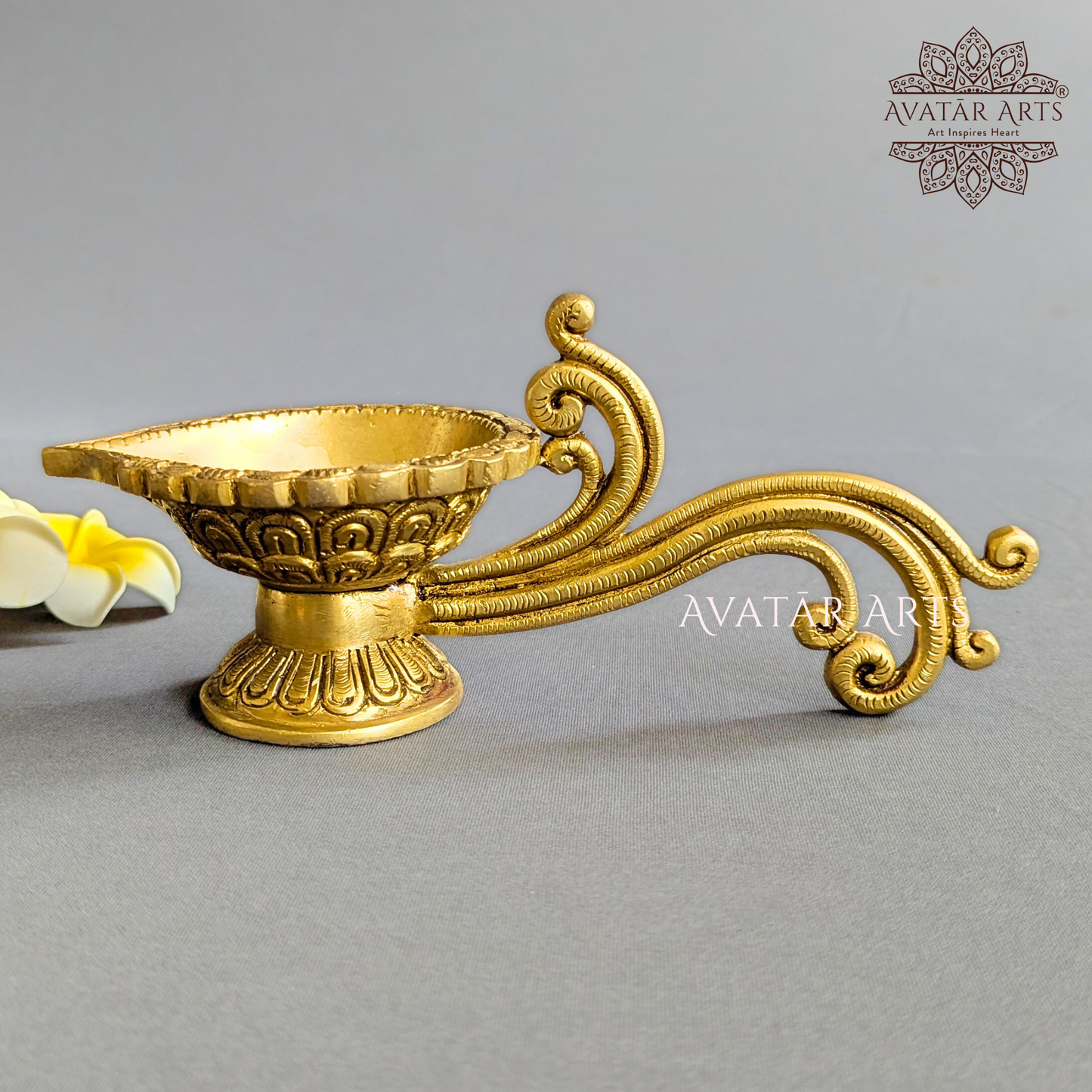 Brass Aarti Cum Lamp Showpiece