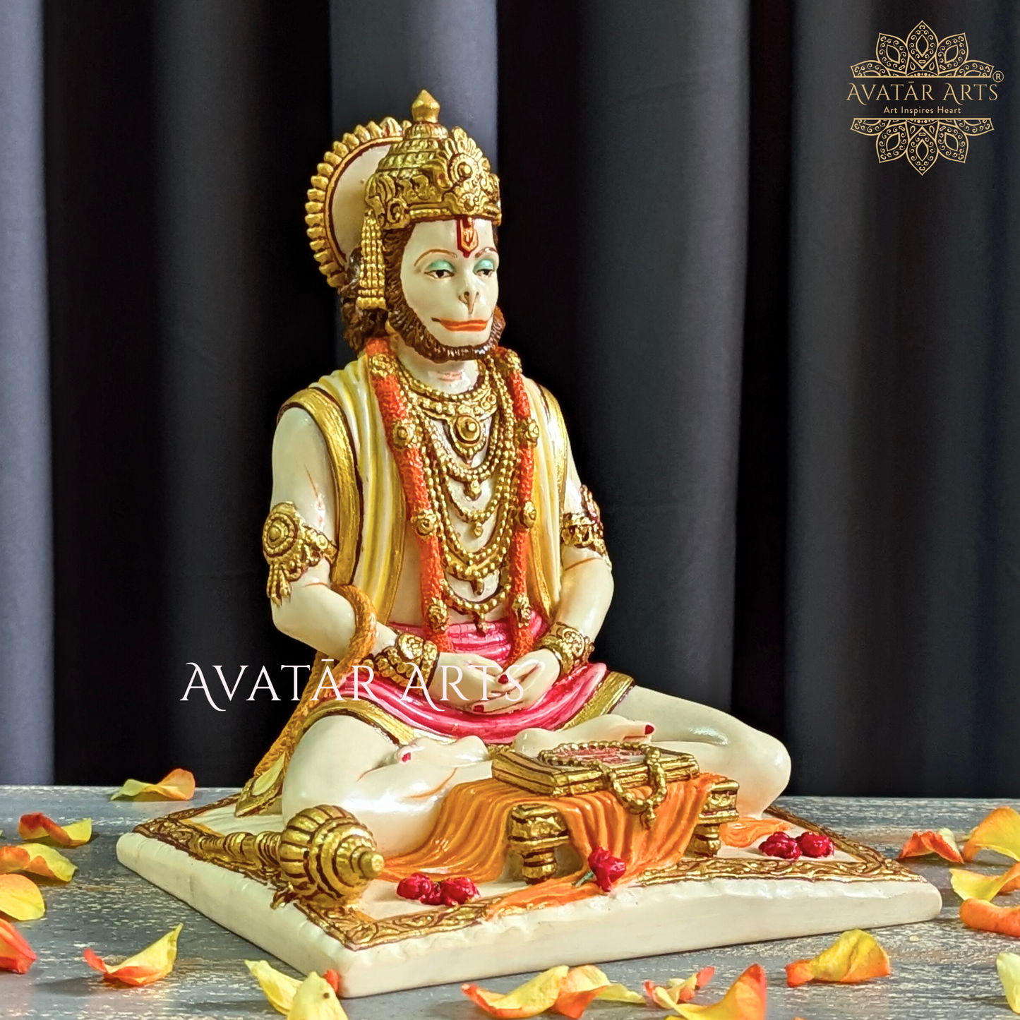 Lord Hanuman Idol in Marble Powder