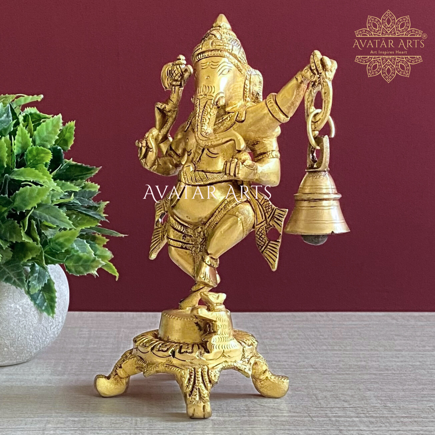 Dancing Ganesha with Bell