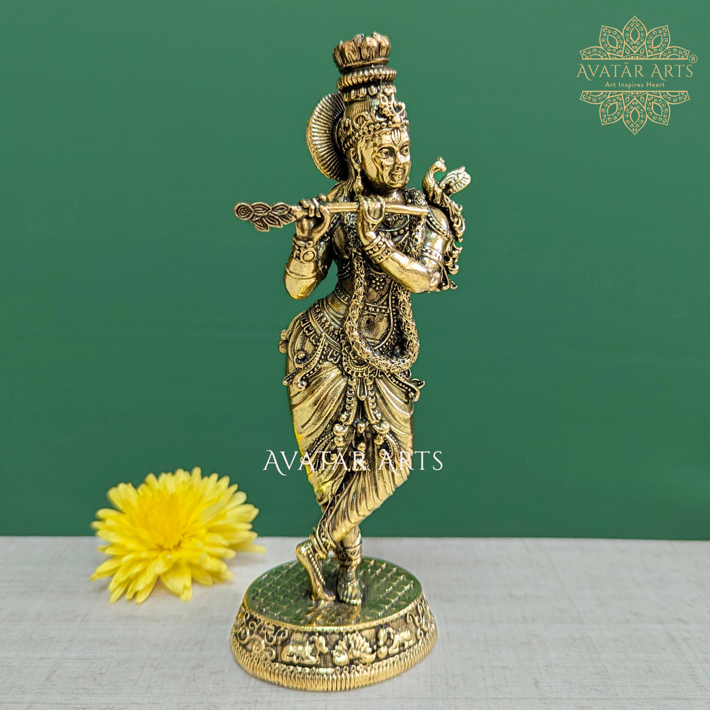 Brass Lord Krishna