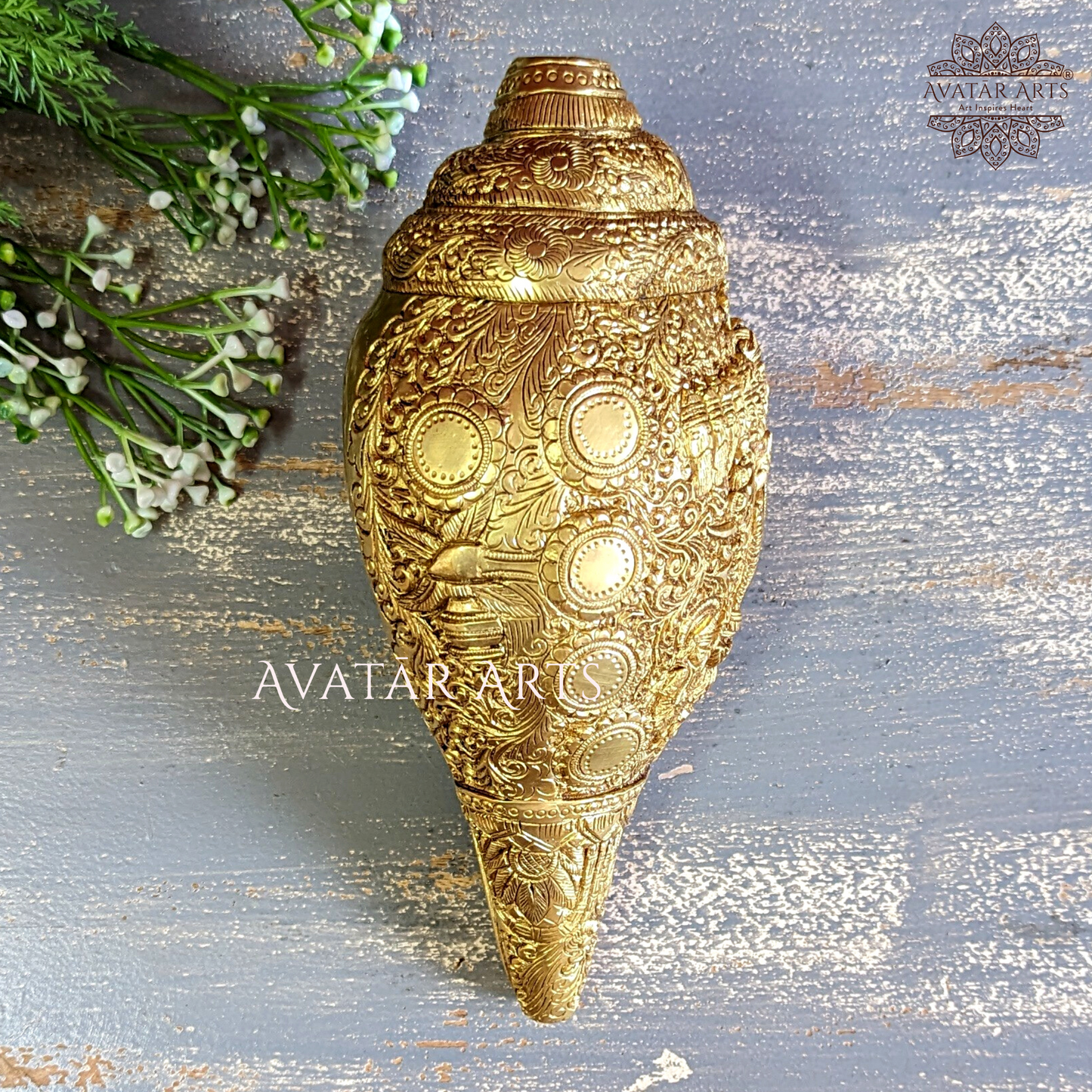 Brass Conch/Vishwaroopdarshan
