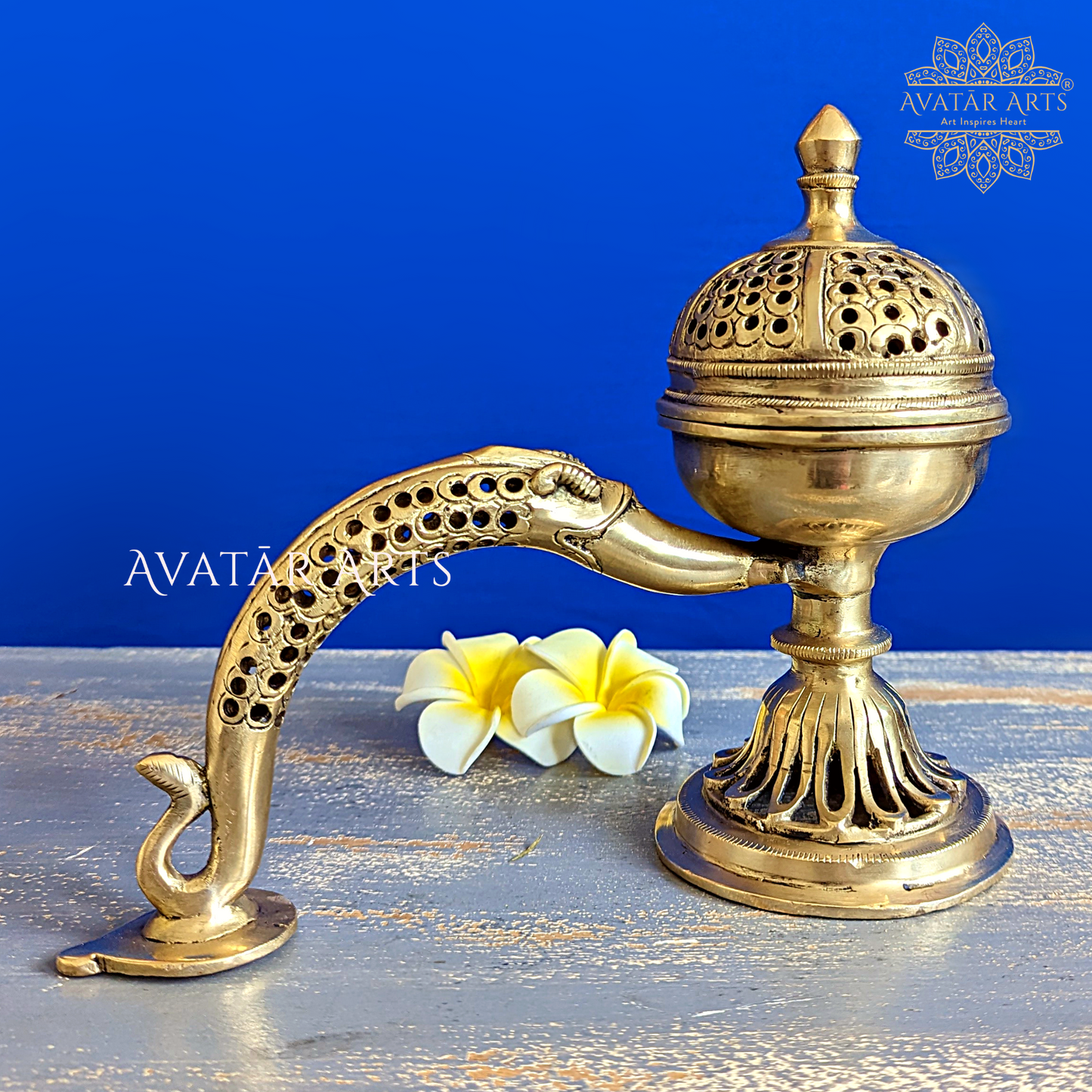 Dhoop Burner with Handle and Lid