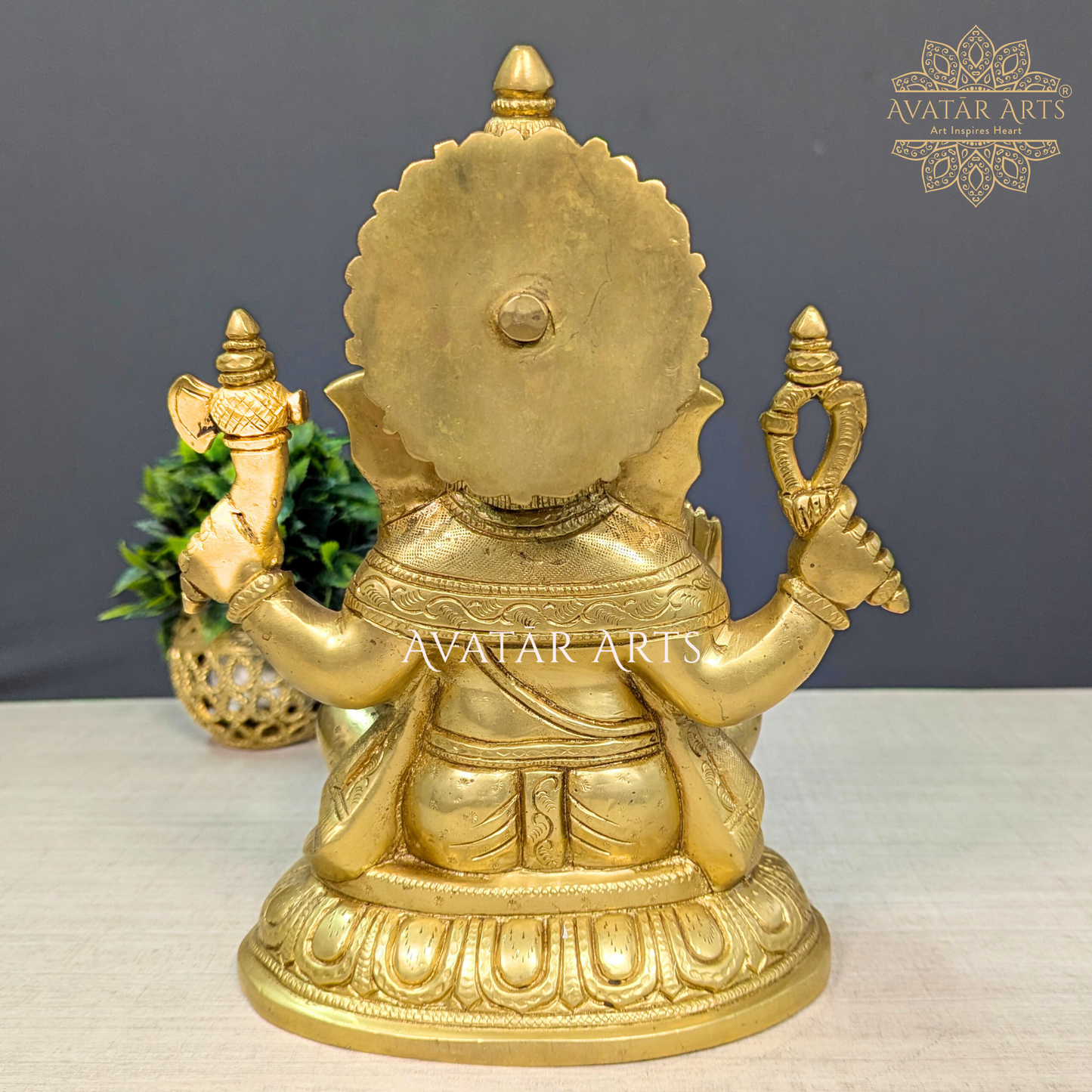 Lord Ganesha Idol In Brass For Home temple