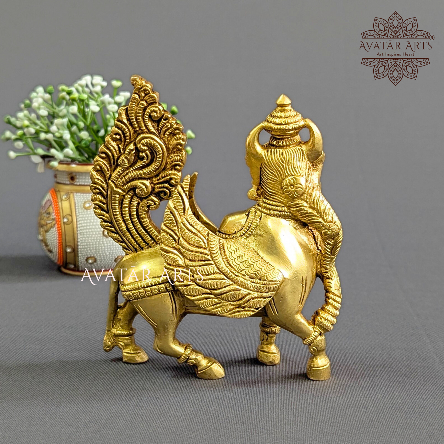 Brass Kamdhenu Cow