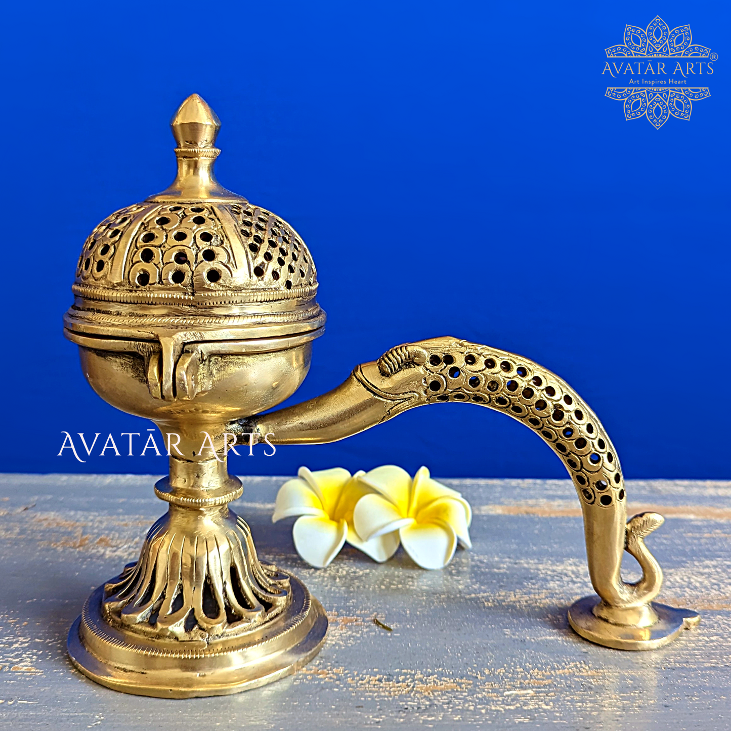 Dhoop Burner with Handle and Lid