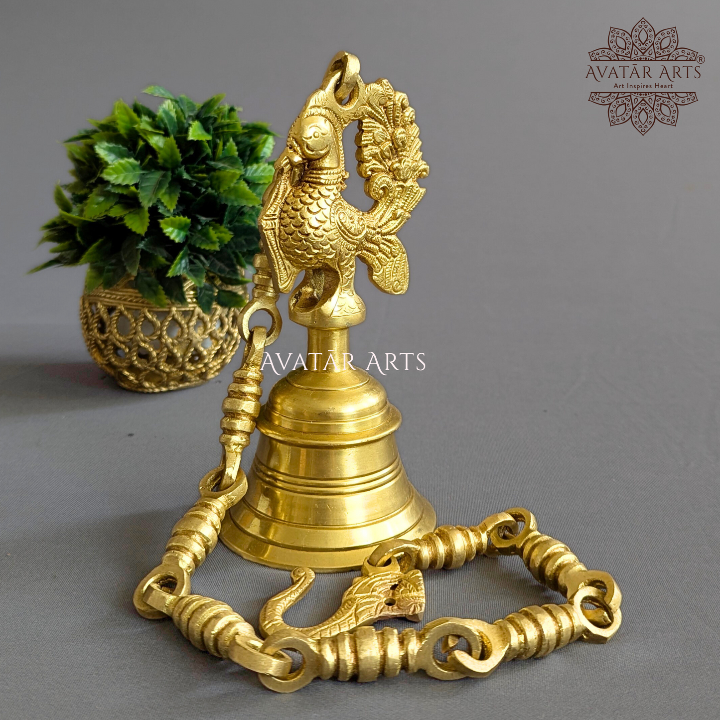 Peacock Hanging Bell