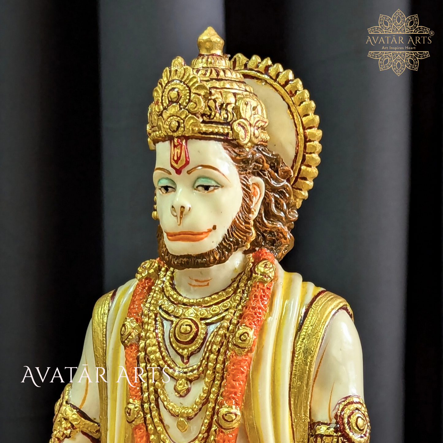 Lord Hanuman Idol in Marble Powder