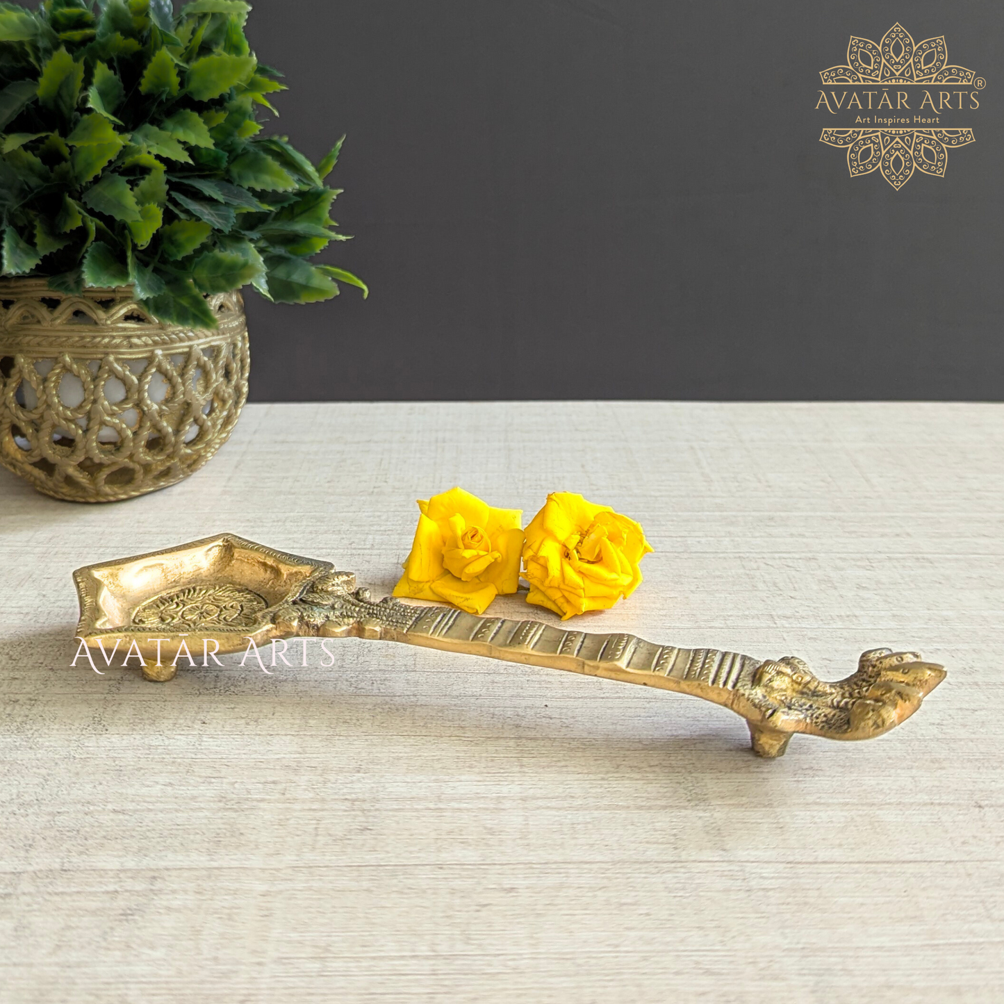 Brass Camphor Spoon