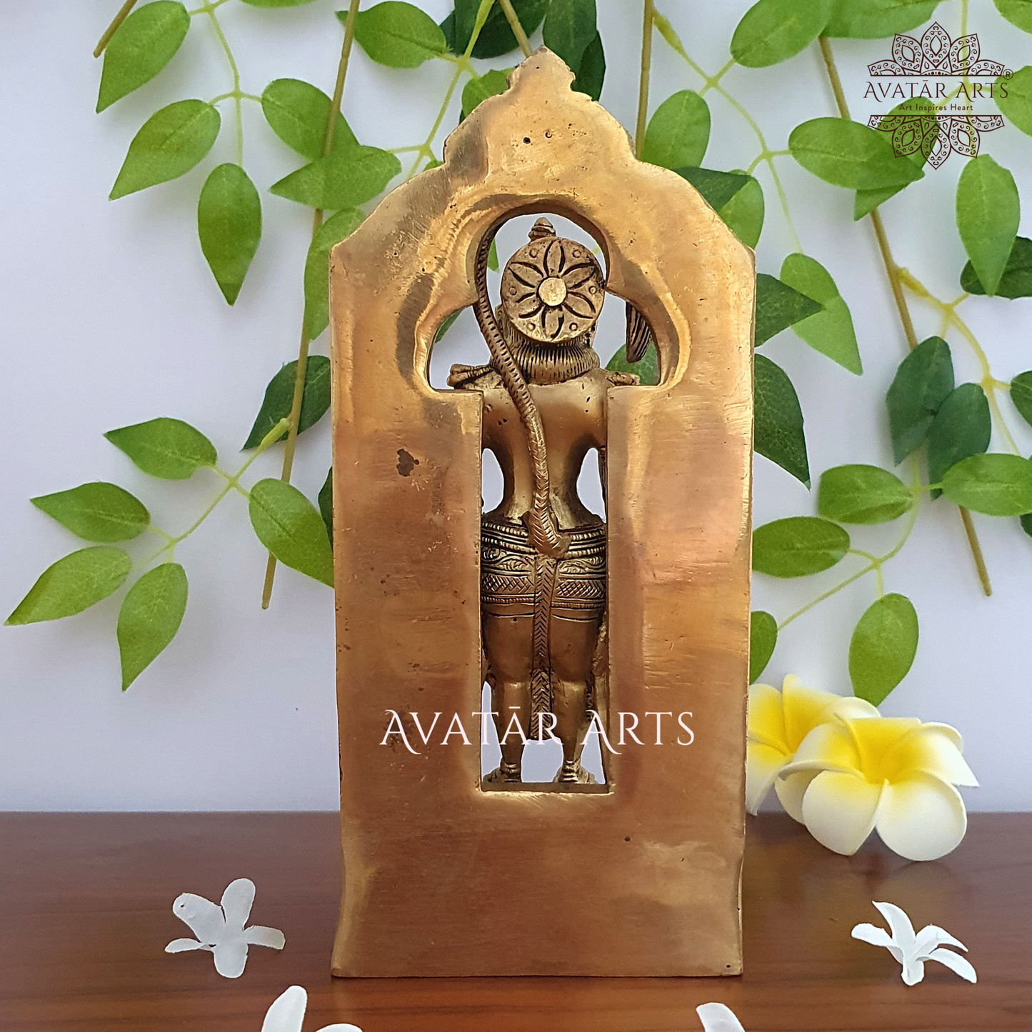 Standing Hanuman Statue in Brass