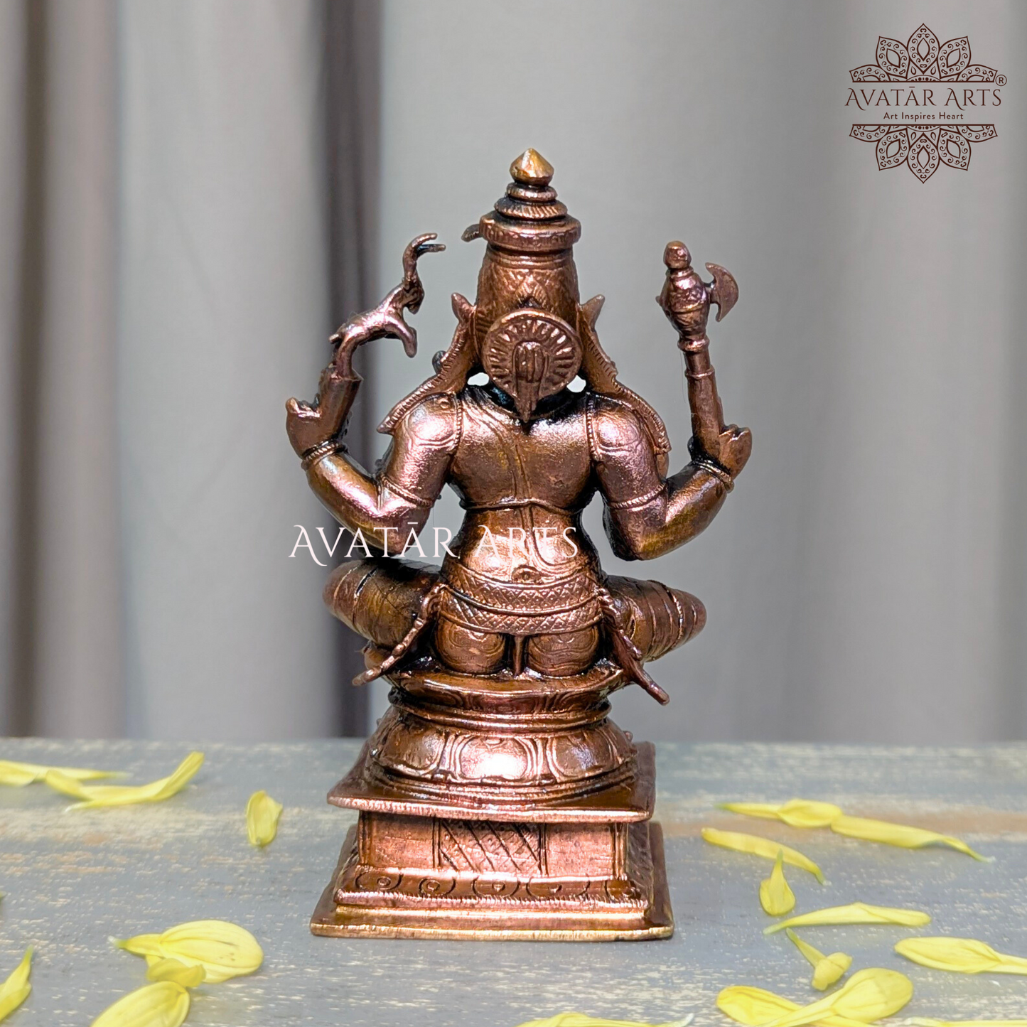 Lord Shiva idol in Copper