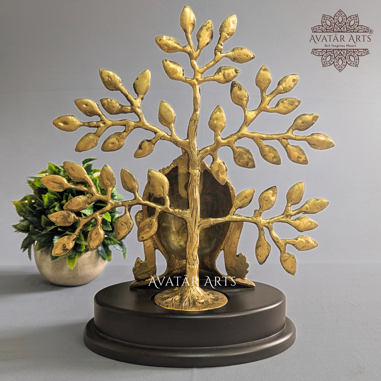 Buddha Face with Tree of Life