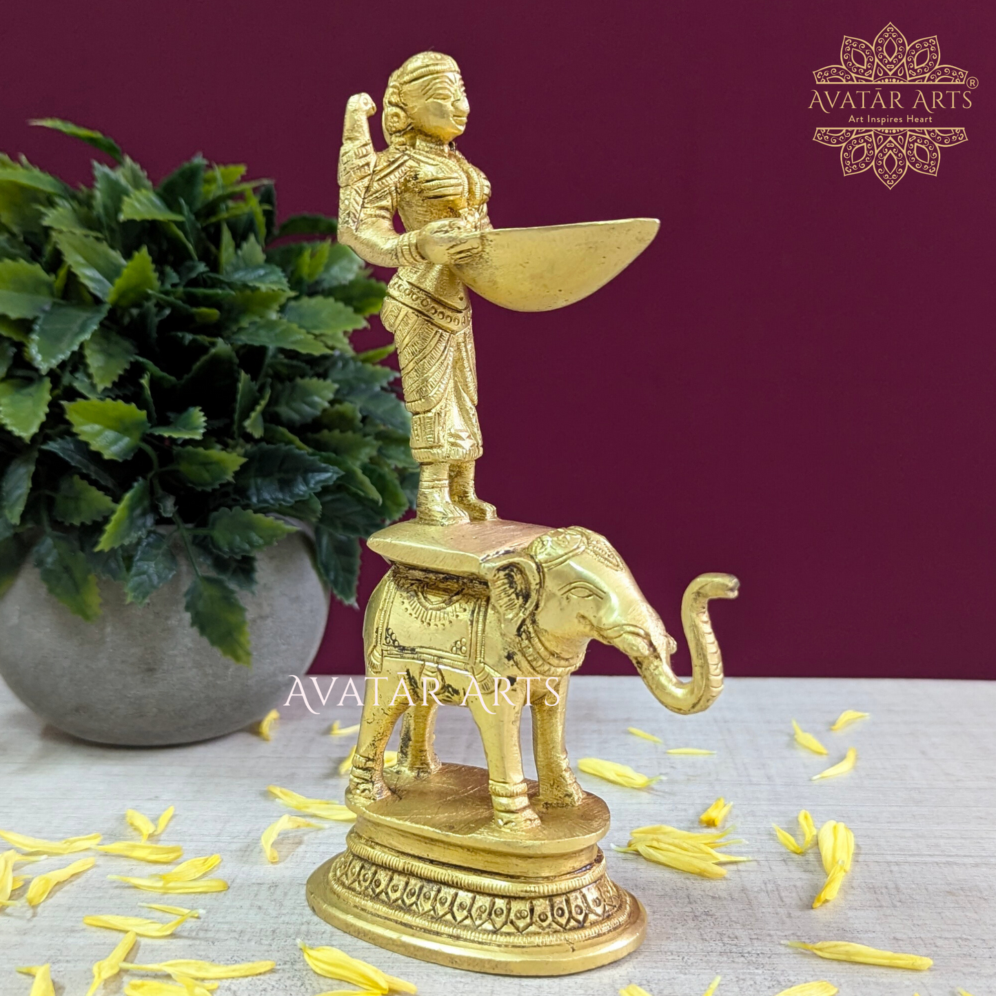 Deep Lakshmi on Elephant