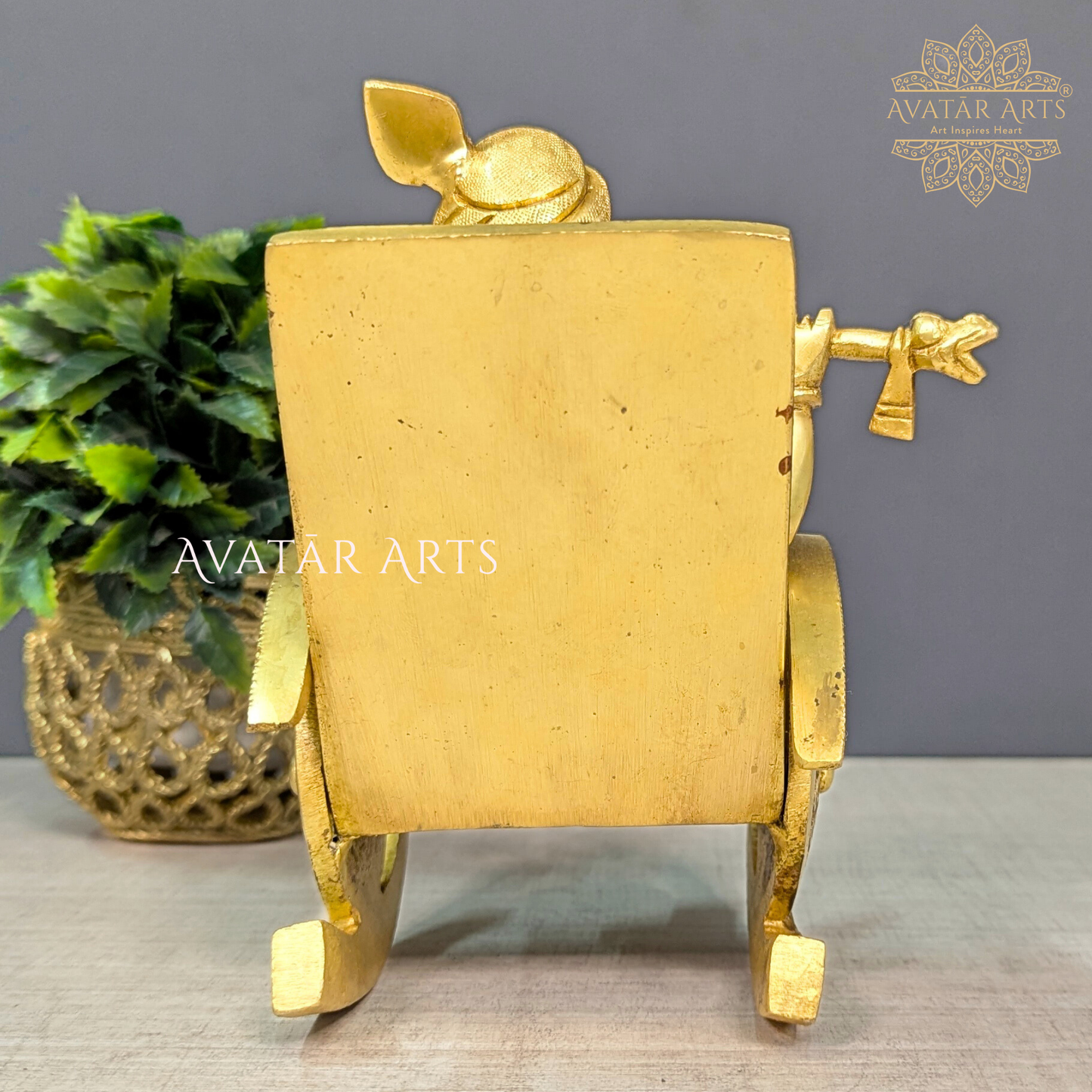 Brass Krishna Rocking Chair