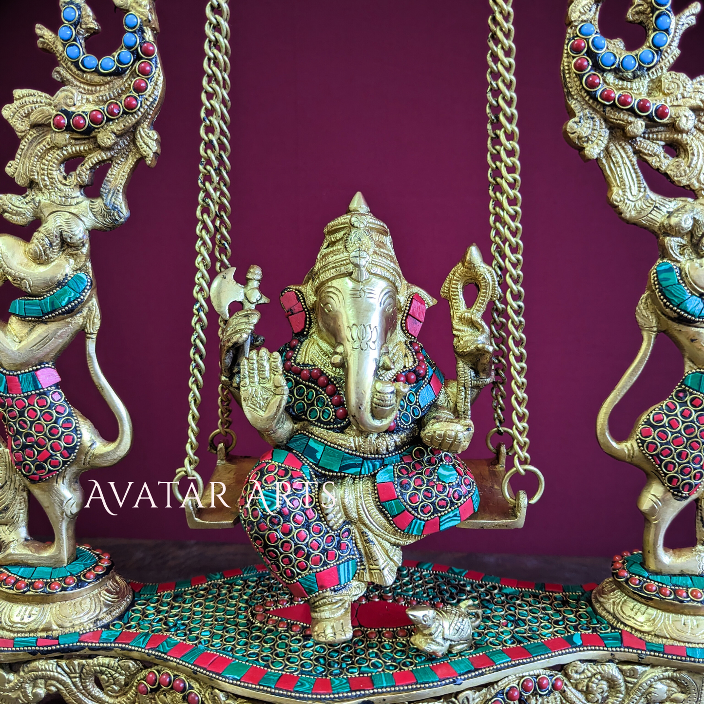 Ganesha Swing with Temple Arch