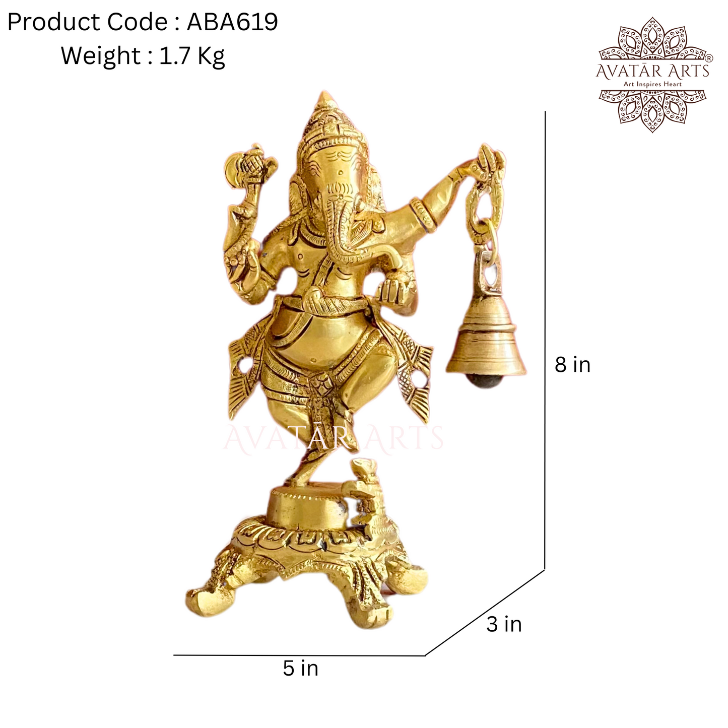 Dancing Ganesha with Bell