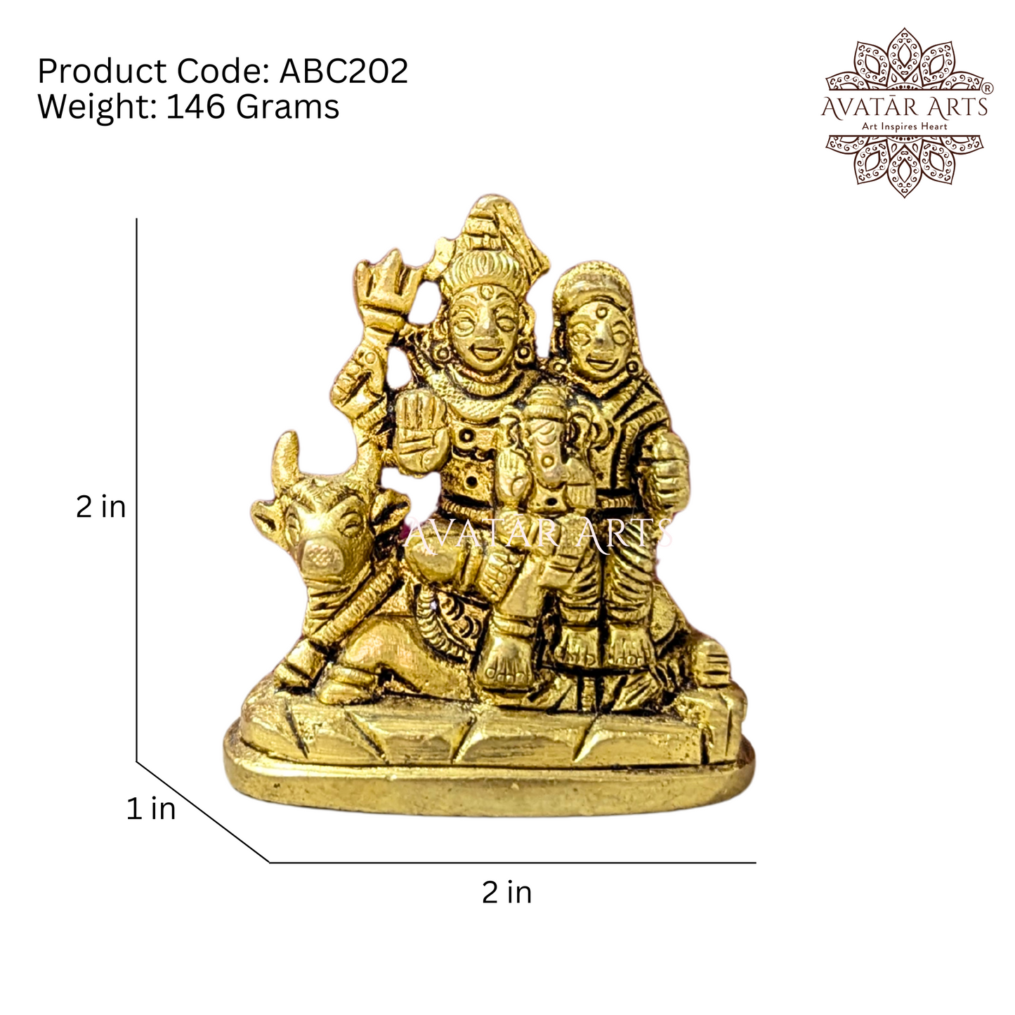 Brass Shiva Parivar