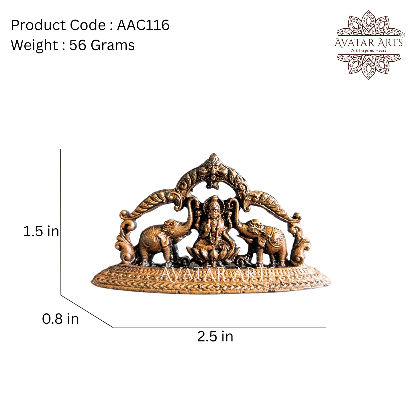 Copper Gajalakshmi