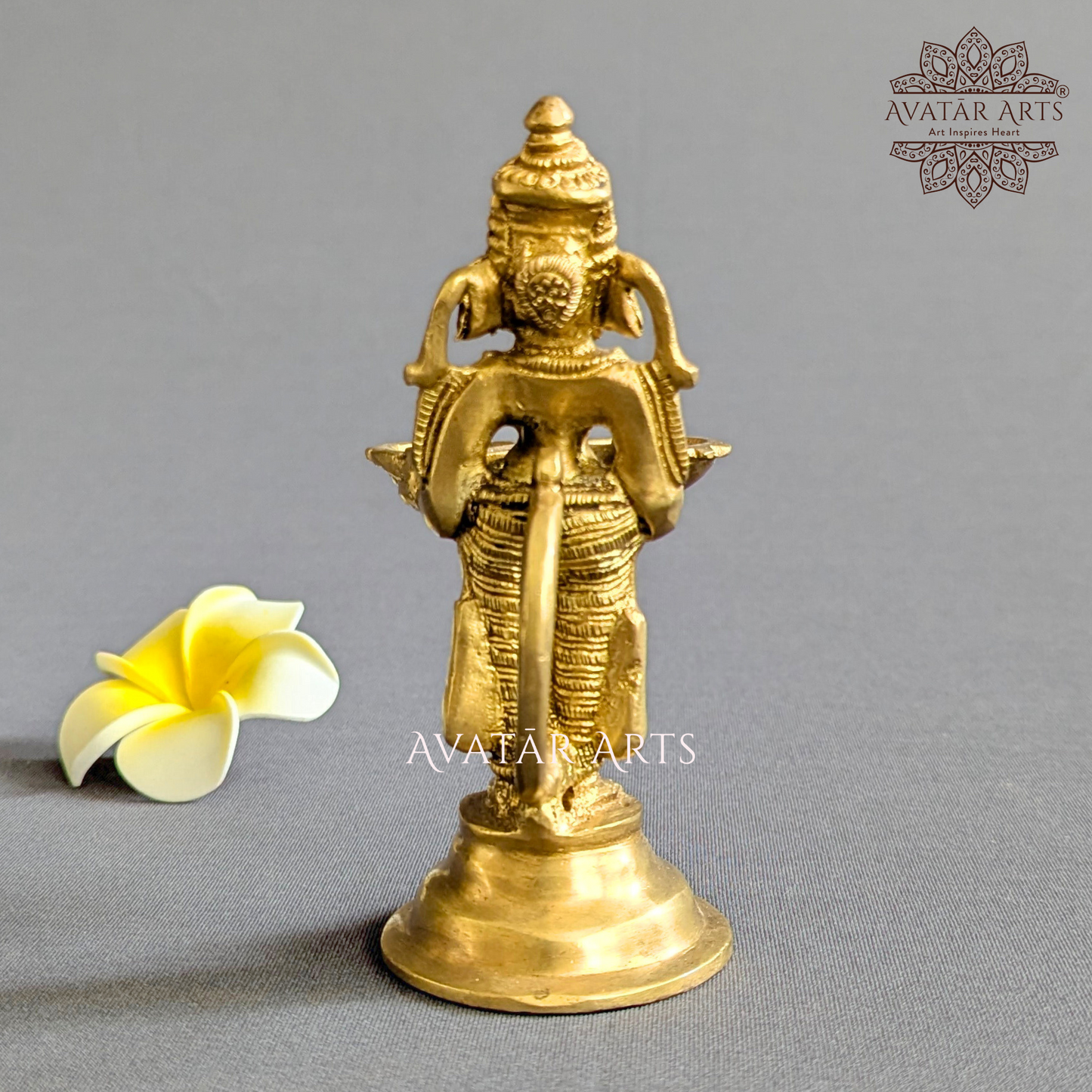 Brass Ganesha Lamp Aarti
