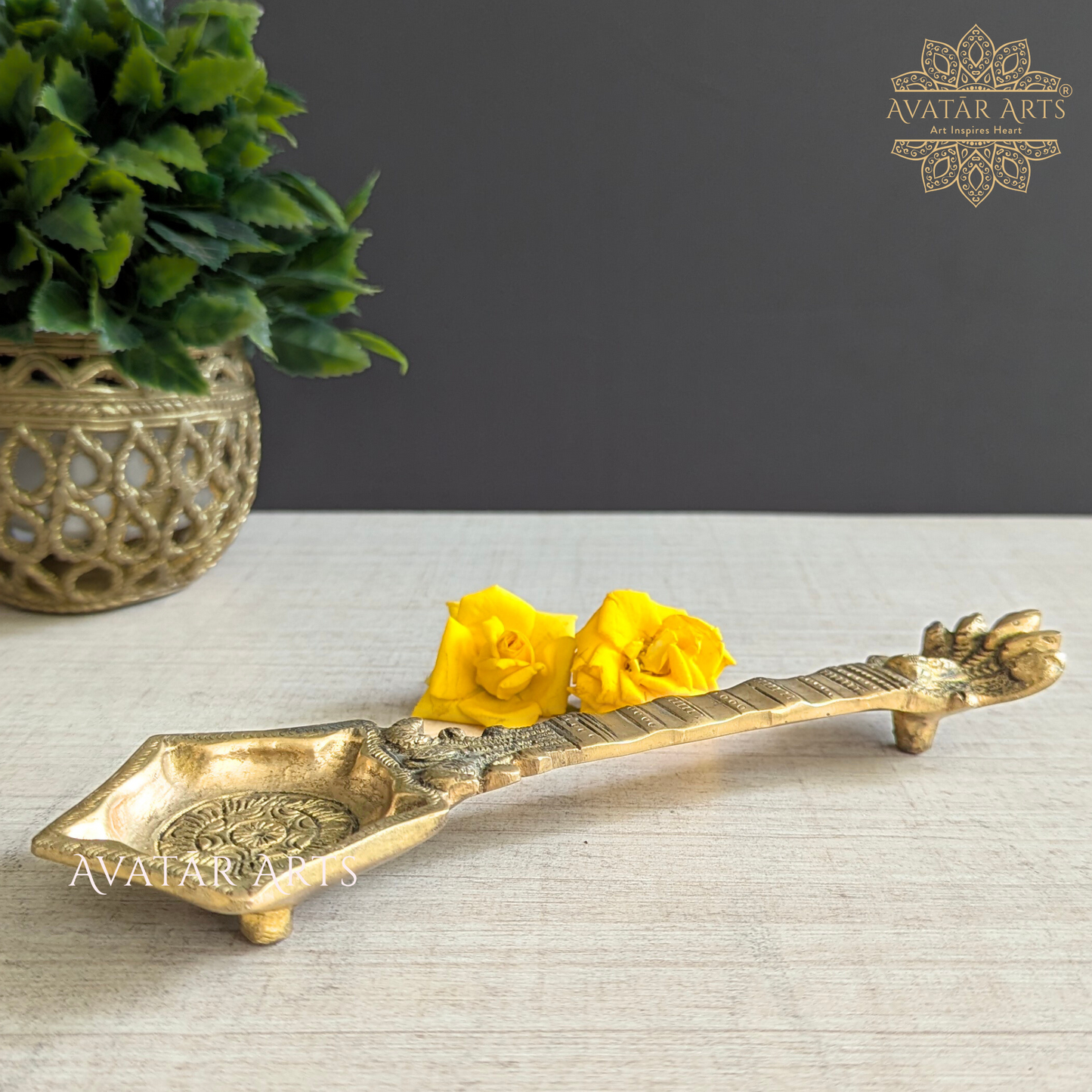 Brass Camphor Spoon