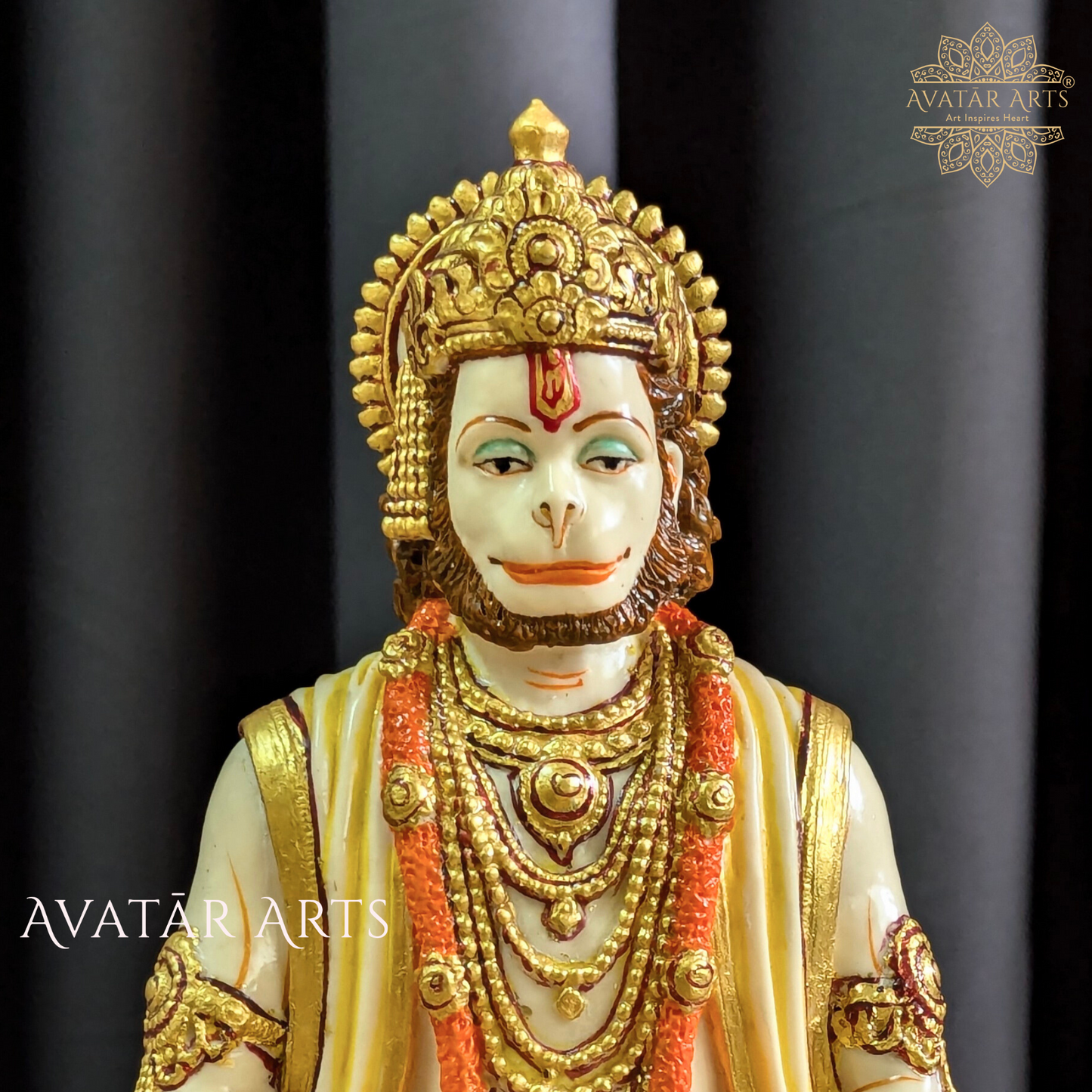 Lord Hanuman Idol in Marble Powder