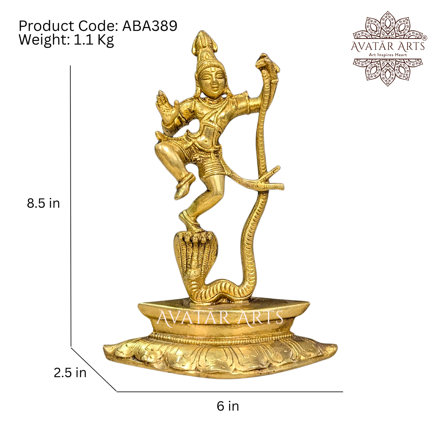 Kalia Mardana Dancing Lord Krishna