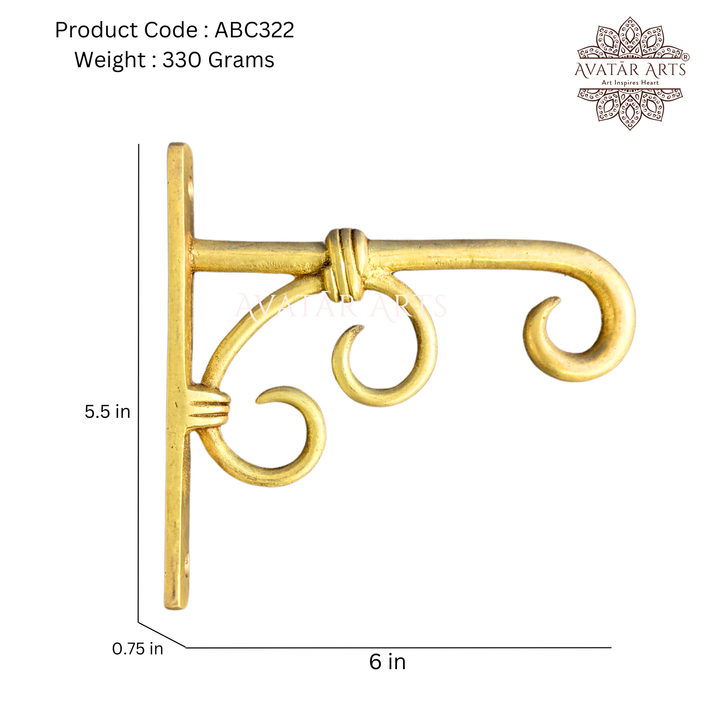 Bracket For Hanging Lamps and Bells