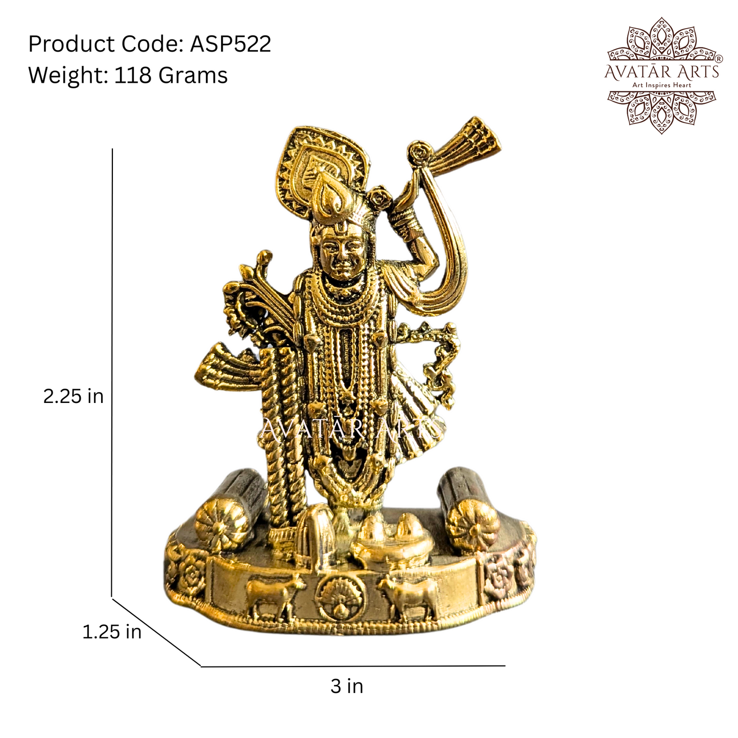 Brass Shreenathji / Krishna