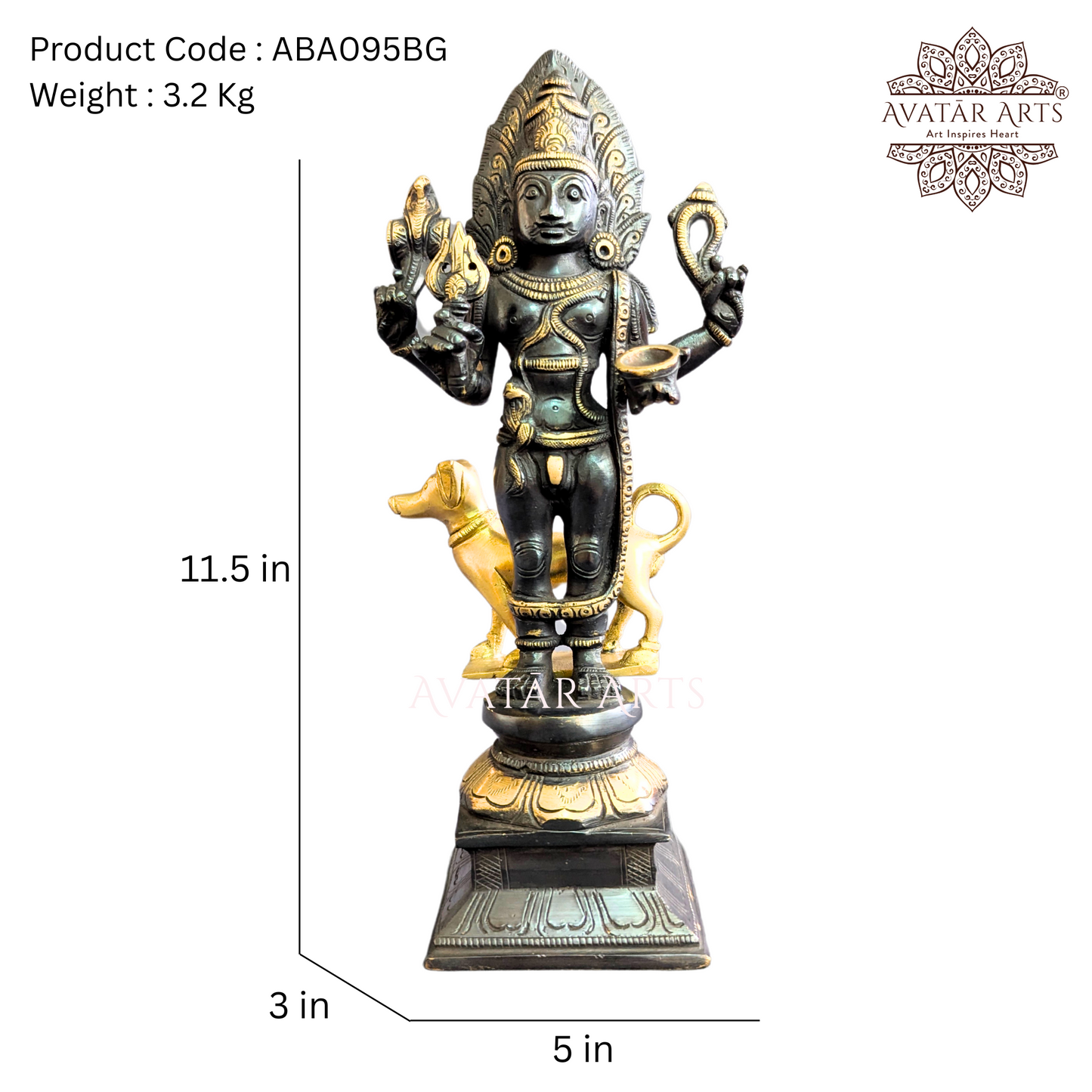 Brass Lord Kaal Bhairava