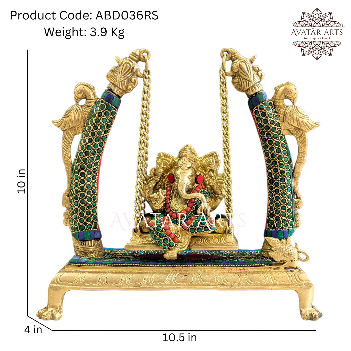 Brass Swing Lord Ganesha