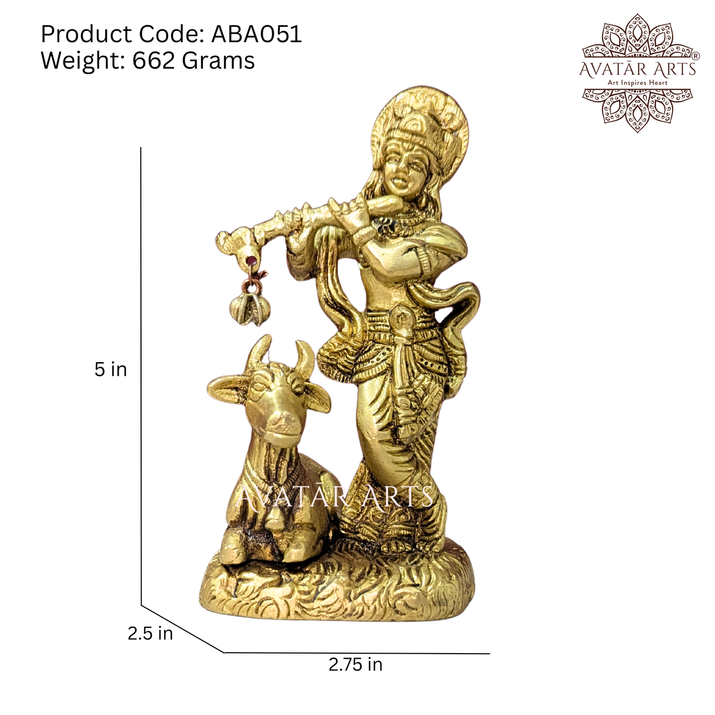 Lord Krishna with Cow