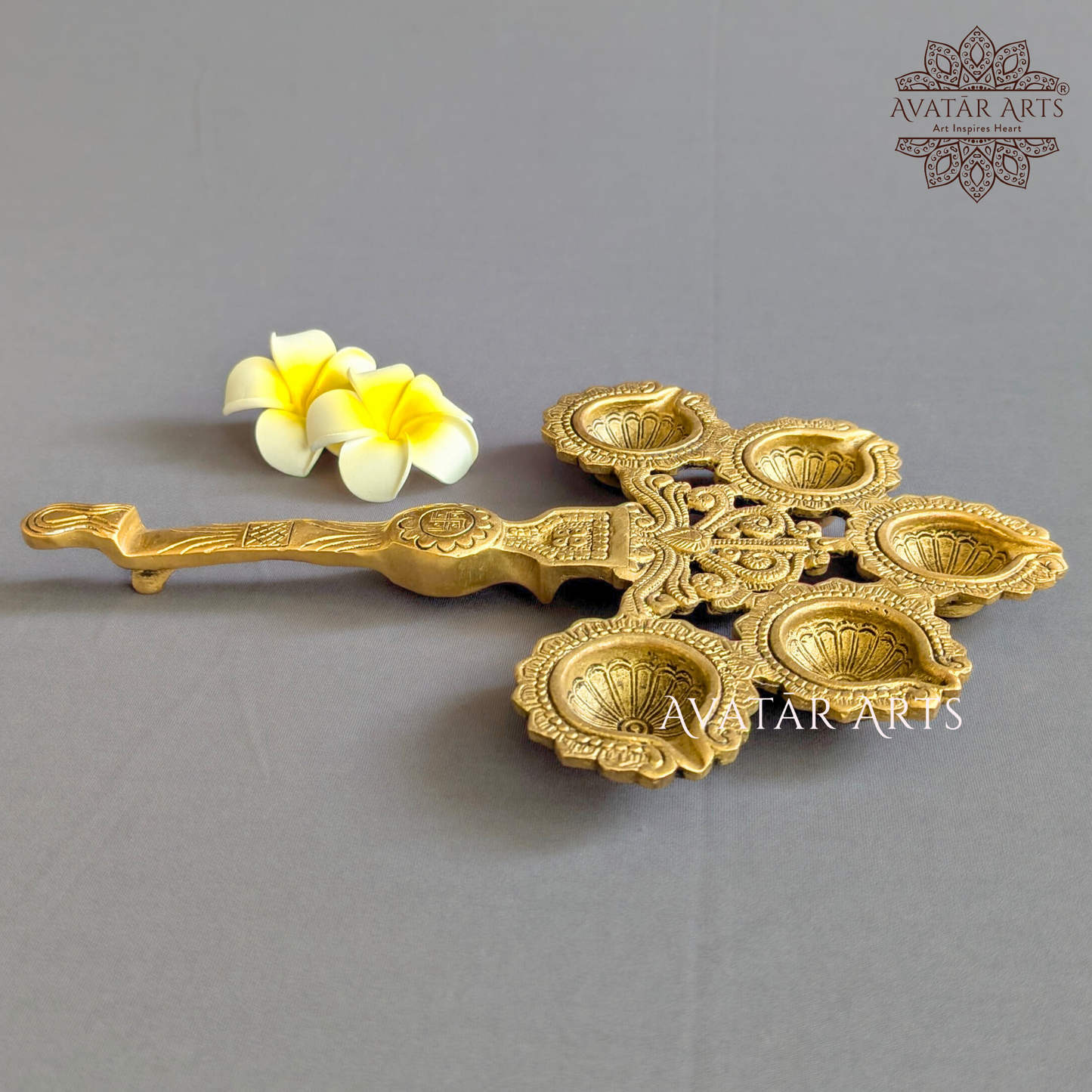 Brass Panchadeepam Aarti