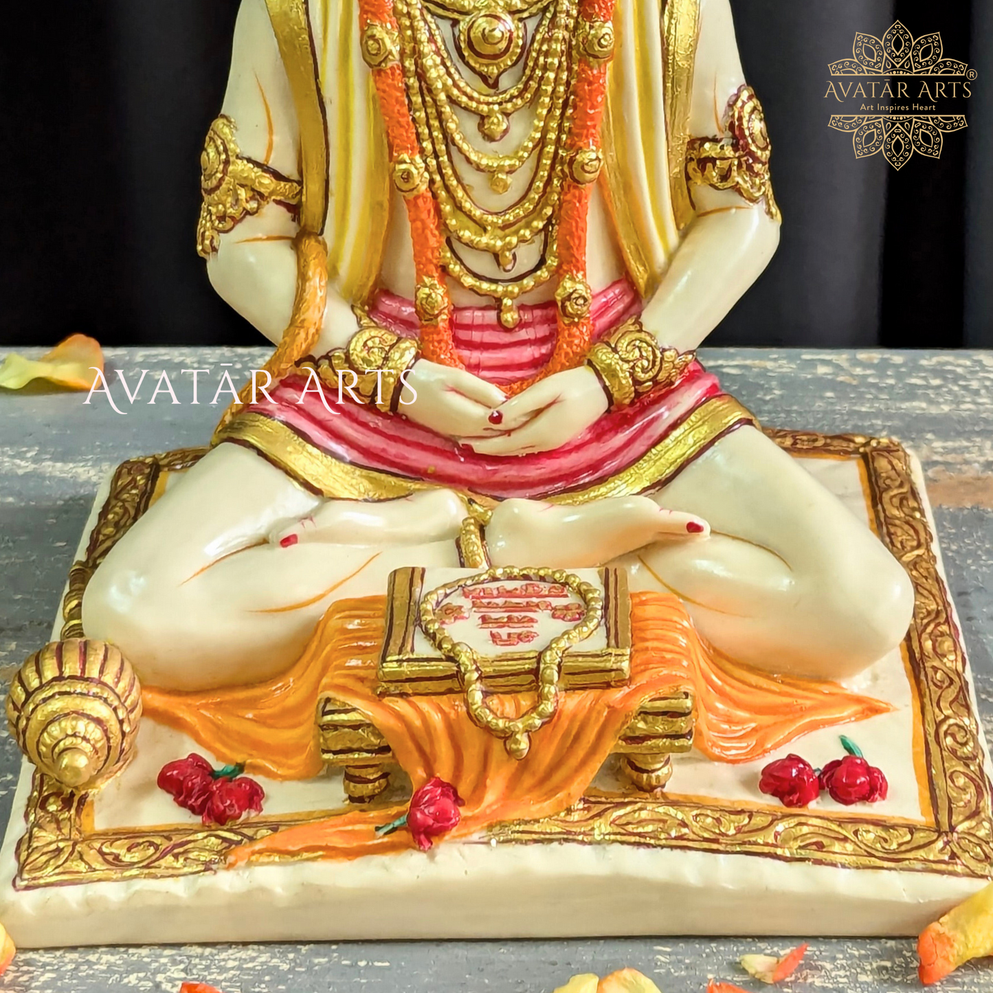 Lord Hanuman Idol in Marble Powder