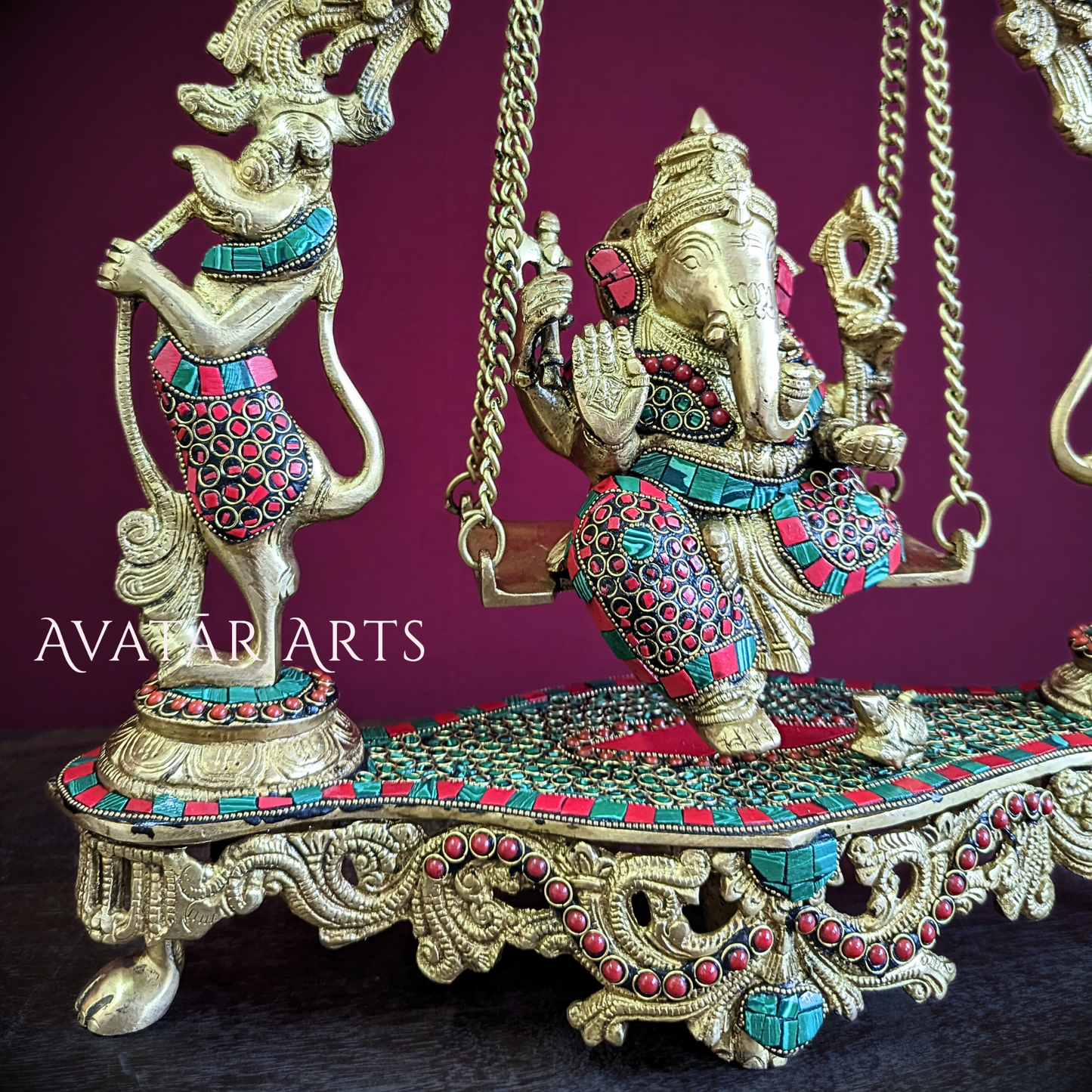 Ganesha Swing with Temple Arch